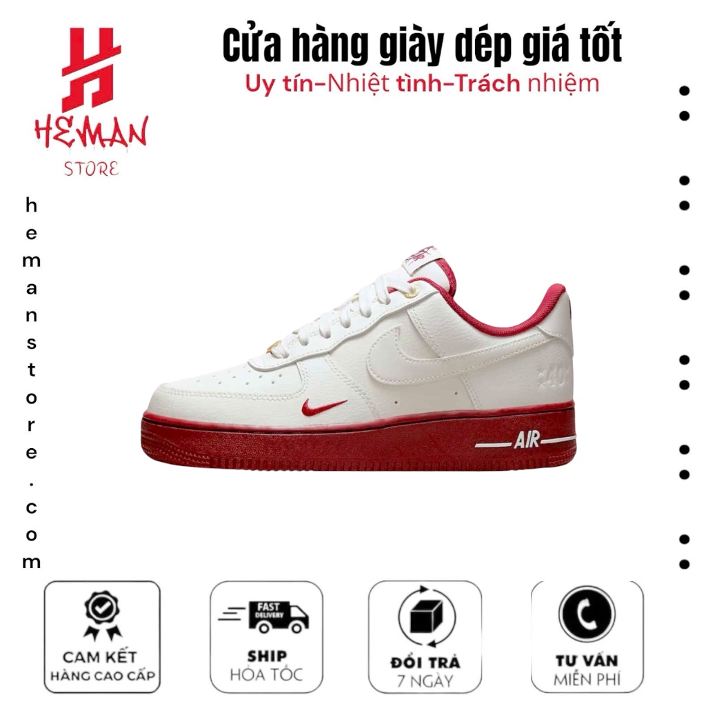 Nike Air Force 1 Low SE Sail Team Red