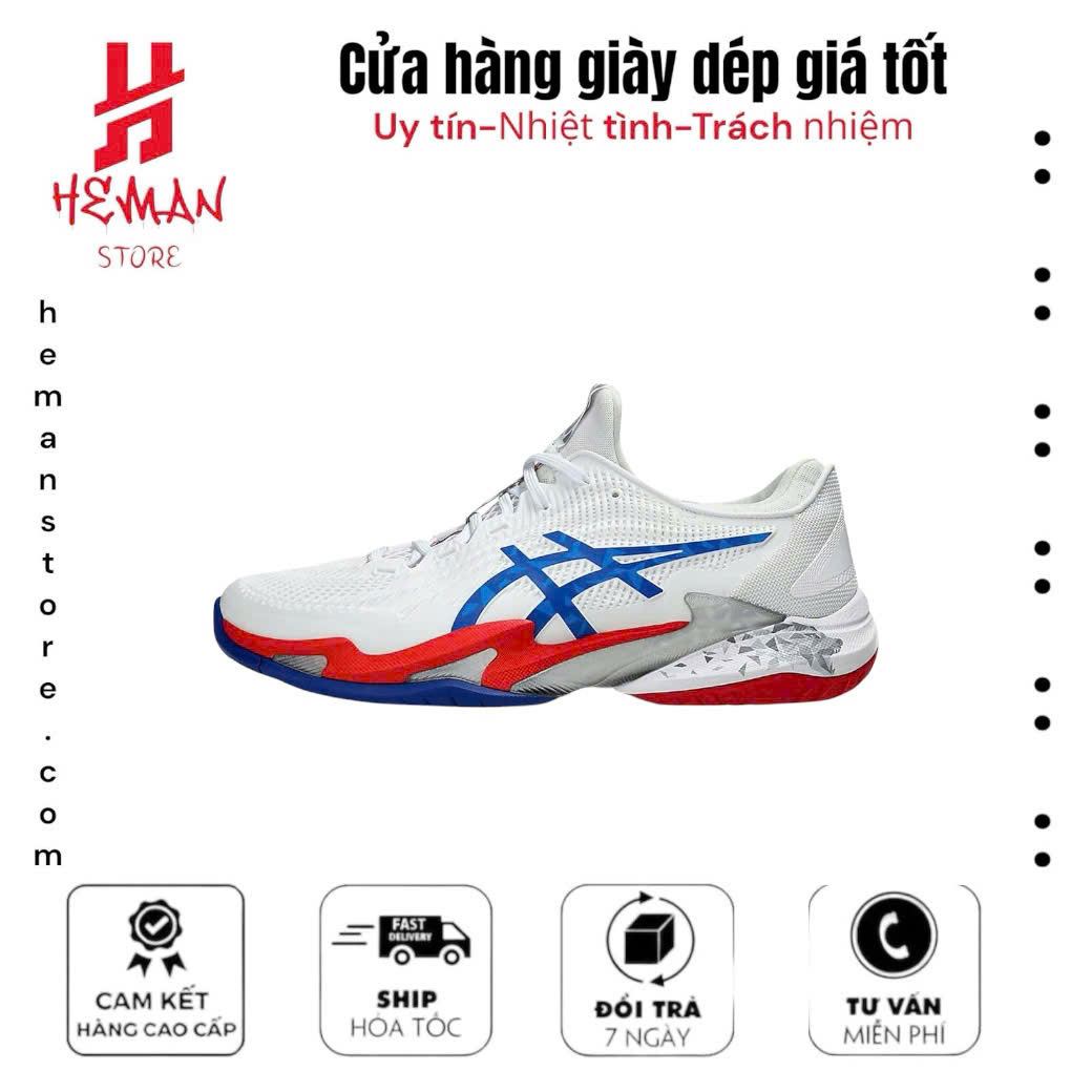 ASICS Court FF 3 Novak White Blue