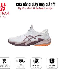 ASICS Court FF 3 Clay White Watershed Rose