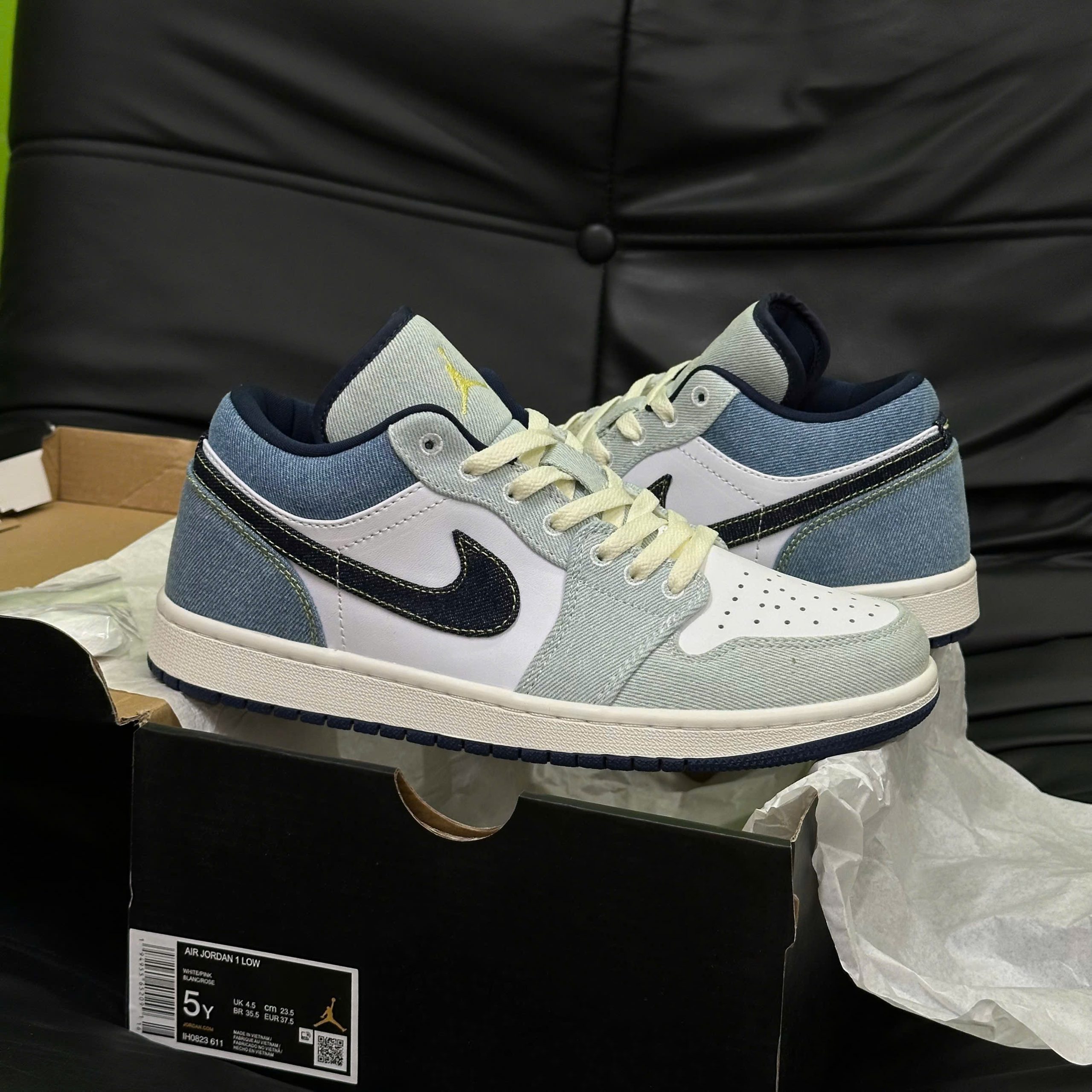 Nike Air Jordan 1 Low Denim - Ảnh 6