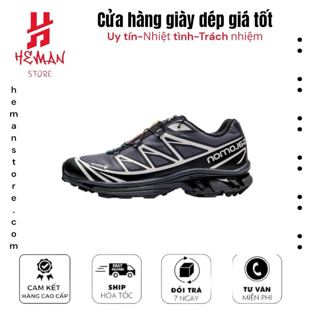 Salomon XT-6 Gore-Tex Black Silver