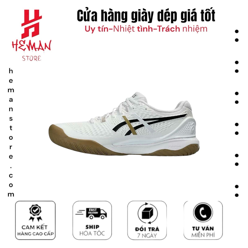 ASICS GEL RESOLUTION 9 HUGO BOSS WHITE